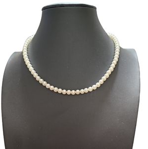 16" Vintage Faux Pearl Beaded Fashion Necklace L11